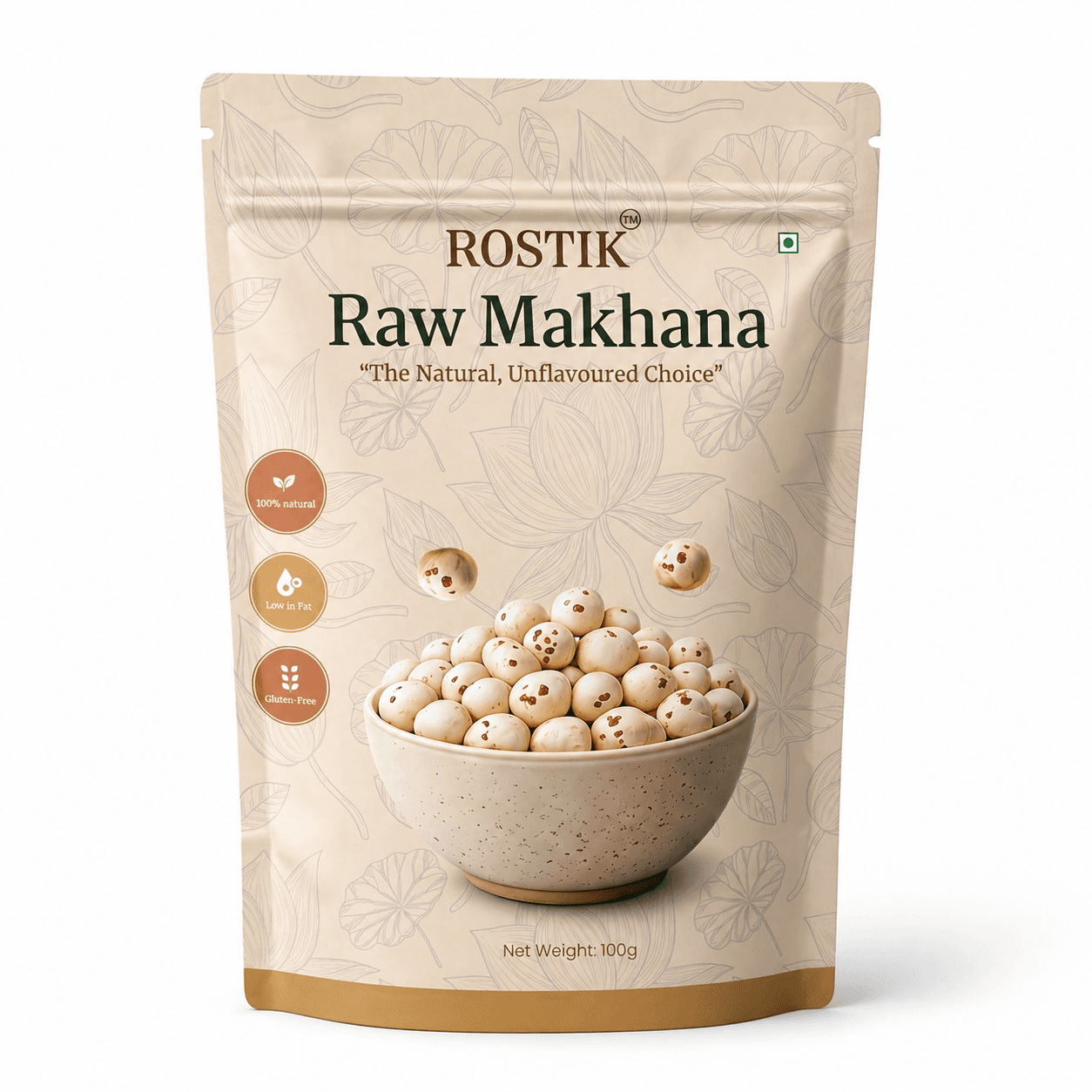 ROSTIK FOODS Authentic Bihari Jumbo Hand-picked Phool Makhana | 100% Natural & Gluten-Free Foxnuts thumbnail 3
